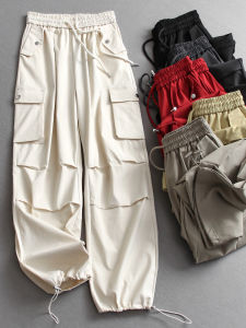 Quần Ống Rộng Phong Cách Công Sở Màu Trơn Có Túi Phong Cách Núi Non Mùa Thu Mới Cho Nữ Quần Ống Rộng Thường Ngày