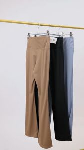 NYK Women High Waist Flared Pants Tight Fit Tummy Control Hip Lifting Yoga Pants Activewear Ladies Workout Fitness Running Gym Sports Leggings