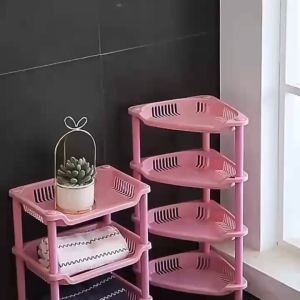 Stackable Bathroom Shelving Organizer | Rustproof Corner Rack Plastic for Shampoo Towels & Cosmetics – Ideal for Small Bathrooms in Humid Philippine Weather