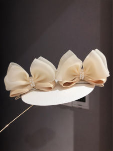 Princess Style Pearl Butterfly Knot Hair Clips Childrens Hair Accessories Korean Version Girls Hair Decorations Pair Clip