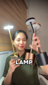 LED Table Lamp Aluminum Alloy 3000mAh Desk Lamp Indoor Lighting Rechargeable Light USB Charging Touch Control Night Lamp Tricolor Adjust Brightness Bedside Lamp for Bedroom Bar Cafe Hotel Study#DG006