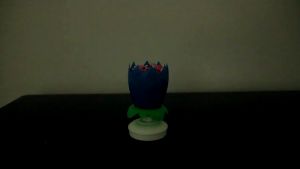 UMI Sparking Lotus Flower Turn Music Song Melody Candle Family Kids Birthday Party Decoration Cake Topper Lilin 莲花旋转音乐蜡烛