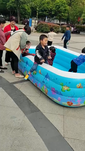 Hồ bơi phao KAW 3 tầng đủ size dễ dàng gấp gọn chất liệu dày dặn cao cấp thành cao - BẢO HÀNH LỖI 1 ĐỔI 1