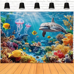Colorful Dolphin Coral Reef Underwater Artwork Jigsaw Puzzle 500/1000/1200/2000PCS Stress Relief Puzzle Wall Art Decor Gift
