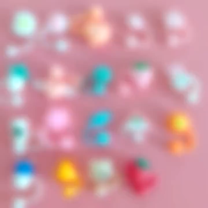 Straw Cover Motif Karakter / Pelindung Ujung Sedotan Silikon Food Grade FA