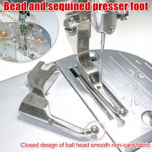 Wedding Dress Fabric Bead Press Foot New Model for Sequin Material Special Press Foot for Beading And Shiny Fabric