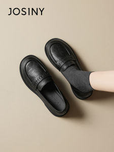 Josiny | Comfortable Soft-Soled Loafer Shoes Black