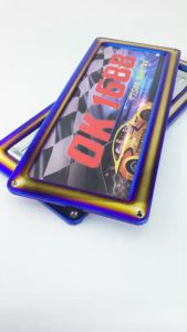 กรอบป้ายทะเบียนรถยนต์ ไทเท รุ่น OK1688 สินค้าจัดส่งเป็นคู่ (หน้า-หลัง) วัสดุเป็นสแตนเลสไม่ขึ้นสนิม ใช้ได้กับรถทุกรุ่น