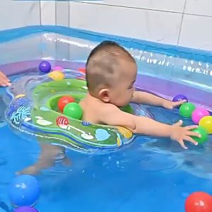 Kids Inflatable Baby Seat Float Security Swimming Ring Water Toy Swin Pool Security Float Seat Safety Aid Trainer