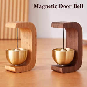 Wooden Door Bell Loud Home Entrance Reminder Wind Bells Rustic Door Bell for Indoor Ornament Brass Door Chime