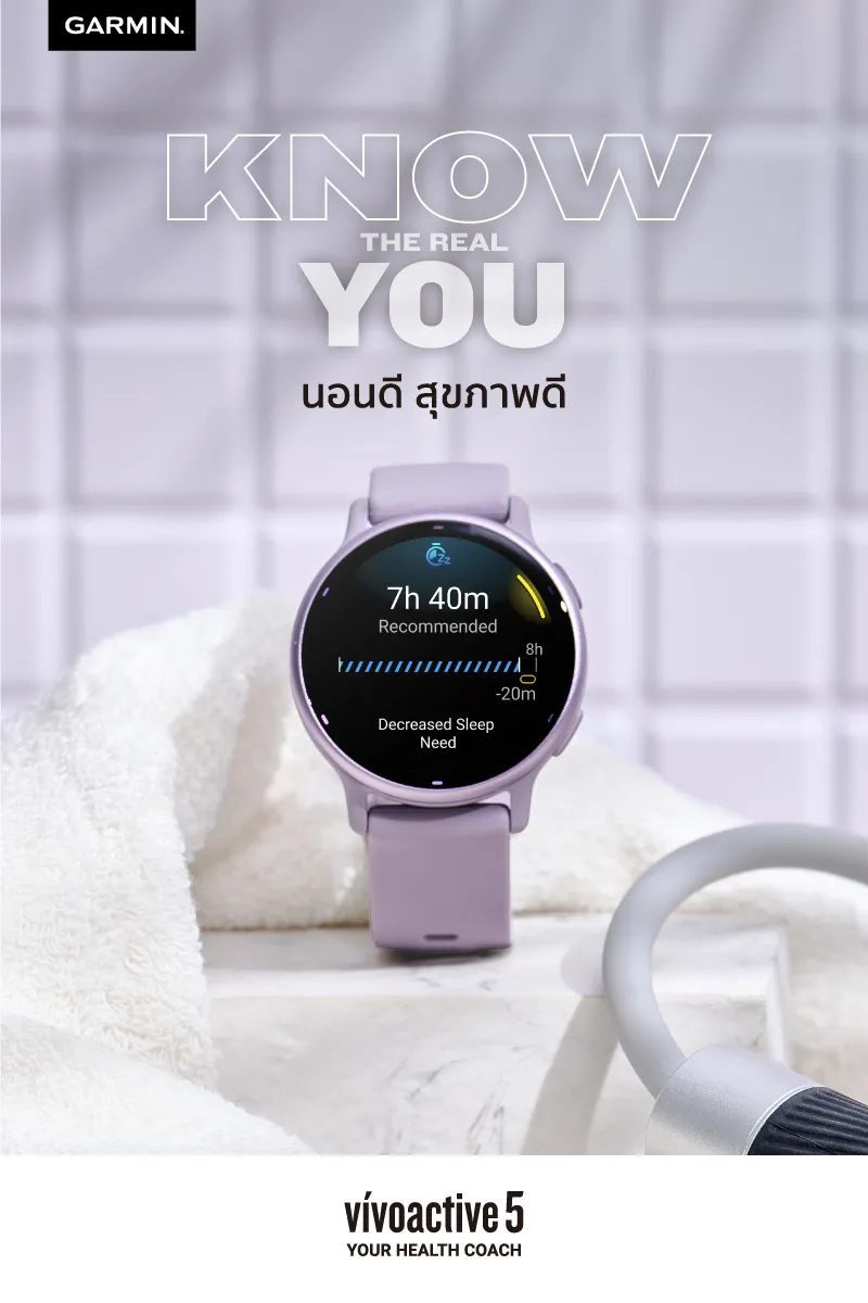 GARMIN Vivoactive 5 นาฬิกา Smart Watch อัจฉริยะเพื่อสุขภาพและไลฟ์สไตล์