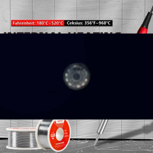 ORI ANENG SL102 Solder Listrik + timah set Mata 5 pcs lengkap 60 Watt LCD