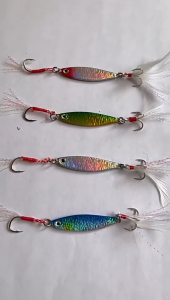 1Pcs Laser Fishing Lure Jig 7g 10g 15g 20g Metal Spinner Hard Bait Saltwater Jigging lead Sinking Bait Carp Fishing Tackle 3D Eyes Met