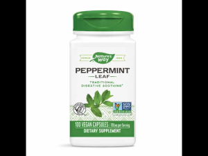 Natures Way Peppermint Leaf 350mg 100 Vegan Capsules Digestive Support Non-GMO