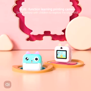 1080P HD Kids Instant Print Selfie Digital Camera Camera Dual Lens Thermal Print Camera Video Recording Camera Christmas Birthday Gifts