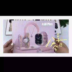 [Mua 1 được 8] Đồng hồ thông minh cho nữ A58Plus mới 8 trong 1 Vòng cổ Hoa tai Vòng tay Nhẫn Bộ trang sức sang trọng