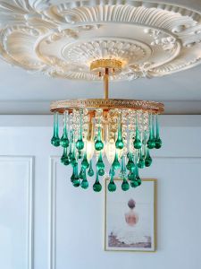 Zhuocheng Modern French Entry Lux Crystal Ceiling Bedroom Chandelier  Romantic Cloakroom Study American Lamps