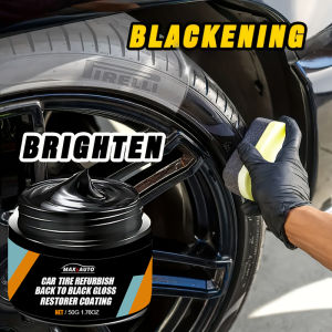 Car Tire Wax Restorer Gloss Enhancer Crystal Clear Plastic Panel Renewal Coating Agent Tire Back To Black Shine Enhancer Polish
