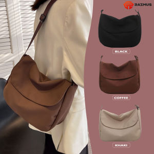 M2089 Japanese Style Minimalist Women Sling Bag Shoulder Canvas Students Messenger Bags