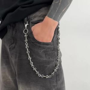 Ingemark Halloween Punk Metal Wand Keychain Wallet Belt Chain for Men Goth Trousers Hipster Pant Jeans Chain Women Rave Jewelry