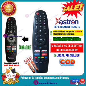 ASTRON GOOGLE TV Remote Replacement Remote ASTRON TV with HEY GOOGLE Voice| ASTRON Smart TV Remote Control for ASTRON FTV-3250 FTV-5050 FTV-4050 FTV-5550 FTV-6550 alluremarketplace2