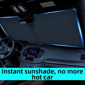 Double-ring Sunscreen Insulation Sunshade for Cars Foldable