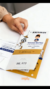 200 Undangan Khitanan Sunatan Model Sabuk 973-975