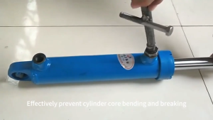 50 Bore 3 Ton Bidirectional Hydraulic Cylinder Small Long Stroke Hydraulic Jack Double Acting Hydraulic Oil Cylinder for Engine Crane & Machinery Repair Works