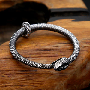 Simple Vintage Ouroboros Necklace Punk Hip Hop Stainless Steel Snake Pendant For Men Women Fashion Jewelry Gifts Dropshipping