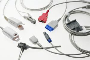 Reusable SPO2 Finger Sensor Pulse Oximeter Blood Oxygen Saturation Data Monitoring Compatible for E*DAN H-100B Popular Patient Monitors