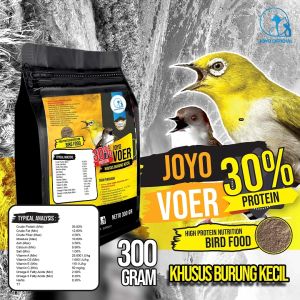 VOER BURUNG KECIL| VOER HARIAN | VOER NUTRISI KOMPLIT | JOYO VOER BURUNG KECIL PROTEIN 30% 150GR
