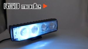 2PCS Motorcycle Headlight Phantom 4/6-eye light Switching LED Bulb Mini Driving Light Spotlight