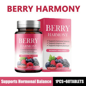 Berry Harmony Original Berry Harmony Balance Supplement for Woman Collagen Chewables Wellness Dietary Supplement Melasma Wrinkles Disappear Reduce Insomnia Stress Weight Loss Improced Skin Physique Improved Breasts Beauty Detox Womens Wellness 60 Tablets