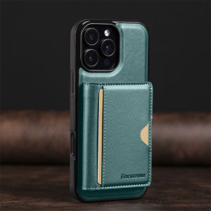 2-in-1 Magnetic MagSafe Wireless Charging Leather Phone Case for iPhone 17 Air 16E 16 15 Pro 14 13 12Pro 11 XS Pro Max SE XR 7 8