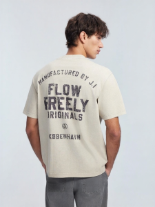 Jack Jones | Cotton Embroidered Soft Comfortable Versatile Breathable T-shirt