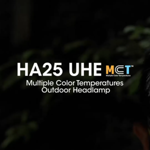 Nitecore HA25 UHE Headlamp - 800 Lumens - MCT - Dual Battery Options - AAA or Li-ion - Aluminum Heat Sink