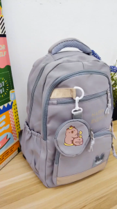 < D1-299 > 45CM CAPYBARA Design School Korea Backpack / Beg Galas Sekolah Rendah & Menengah / Kids Girl Kanak-Kanak