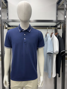 Summer Mens Polo Shirt Bamboo Fiber Thin Breathable Short Sleeve Collared T-Shirt Versatile Youth Fashion Urban Business Casual