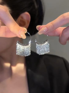 Elegant Tassel Earrings Womens Niche Design Luxury Ear Jewelry Subtle Charm 2023 Trendy Cold Tone Fashion Accessories
