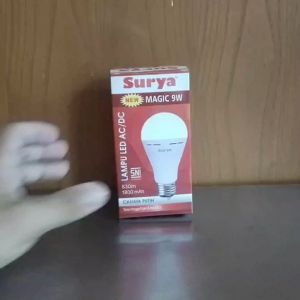 Lampu Bohlam New Magic LED 9 watt emergency Surya AC DC Auto On Mati Listrik Original