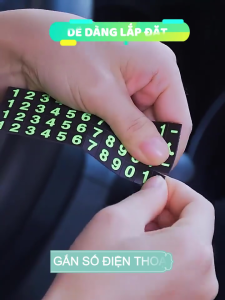 Thẻ Ghi Số Gắn Taplo Khi Đỗ Xe Bảng Liên Hệ Trên Xe Hơi Bảng Ghi Số khẩn cấp Ô Tô