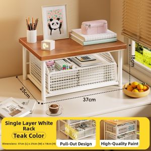 MENGBINFEN | Expandable Multi-layer Book And Stationery Shelf