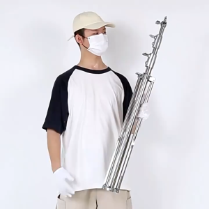 Tripod Inox Cao Cấp 2.8m – Hỗ Trợ Máy Ảnh Chuyên Nghiệp & Đèn Chiếu Sáng Studio