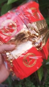 Túi nhung đỏ in chữ lộc đựng vòng tayđồ lưu niệm