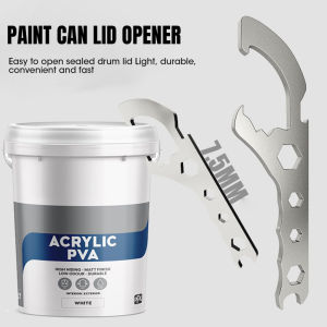 Pail Paint Barrel Lid Can Opener Silver Buckets Lid Wrench Aluminum Alloy Oil Drum Driver Lid Can Opener For Home Industrial Use