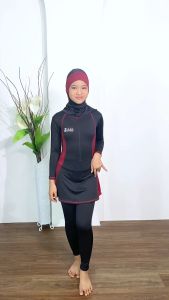 Baju Renang Anak SD & Muslimah Nero Samping