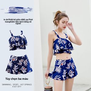Bộ Đồ Bơi Hai Mảnh Kiểu Váy Cho Nữ Quần Đùi Cạp Thấp Đồ Bơi Phong Cách Đồ Bơi Nước Nóng Đồ Bơi Mùa Hè Đồ Bơi
