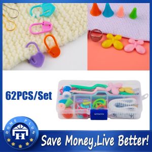 【Local delivery】 62Pcs DIY Crochet Hooks Needles Stitches Knitting Craft Case Crochet Agulha Set Weaving Tools Sewing Tools Knitting-Tool