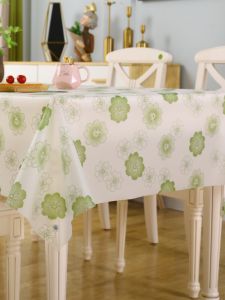 Lemon Pattern Disposable Tablecloth 2025 Model Oilproof Waterproof round Tablecloth for Dining Table Square Tablecloth