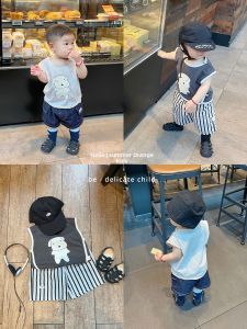 Breathable Cartoon Sleeveless Shirt Summer Thin